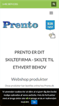 Mobile Screenshot of prento.dk